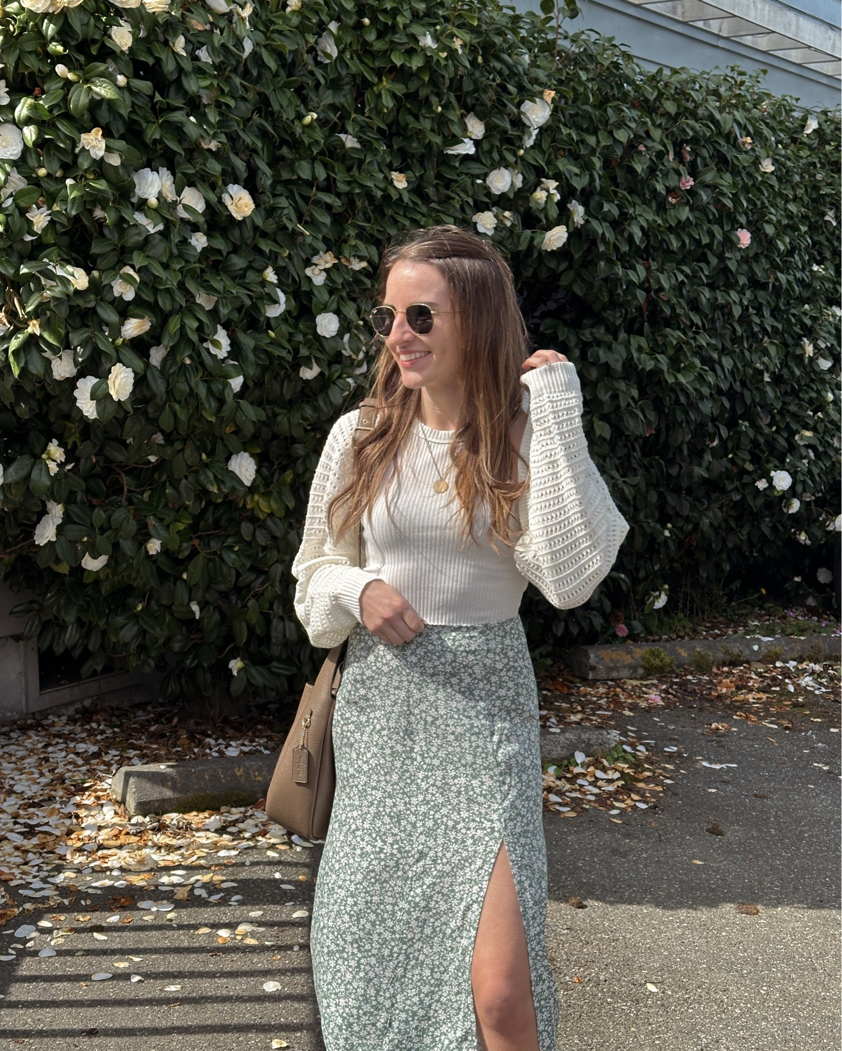 spring outfit idea 💐 skirt is from a local boutique but linked similar styles! 

#LTKMothersDay #LTKootd #LTKSeasonal