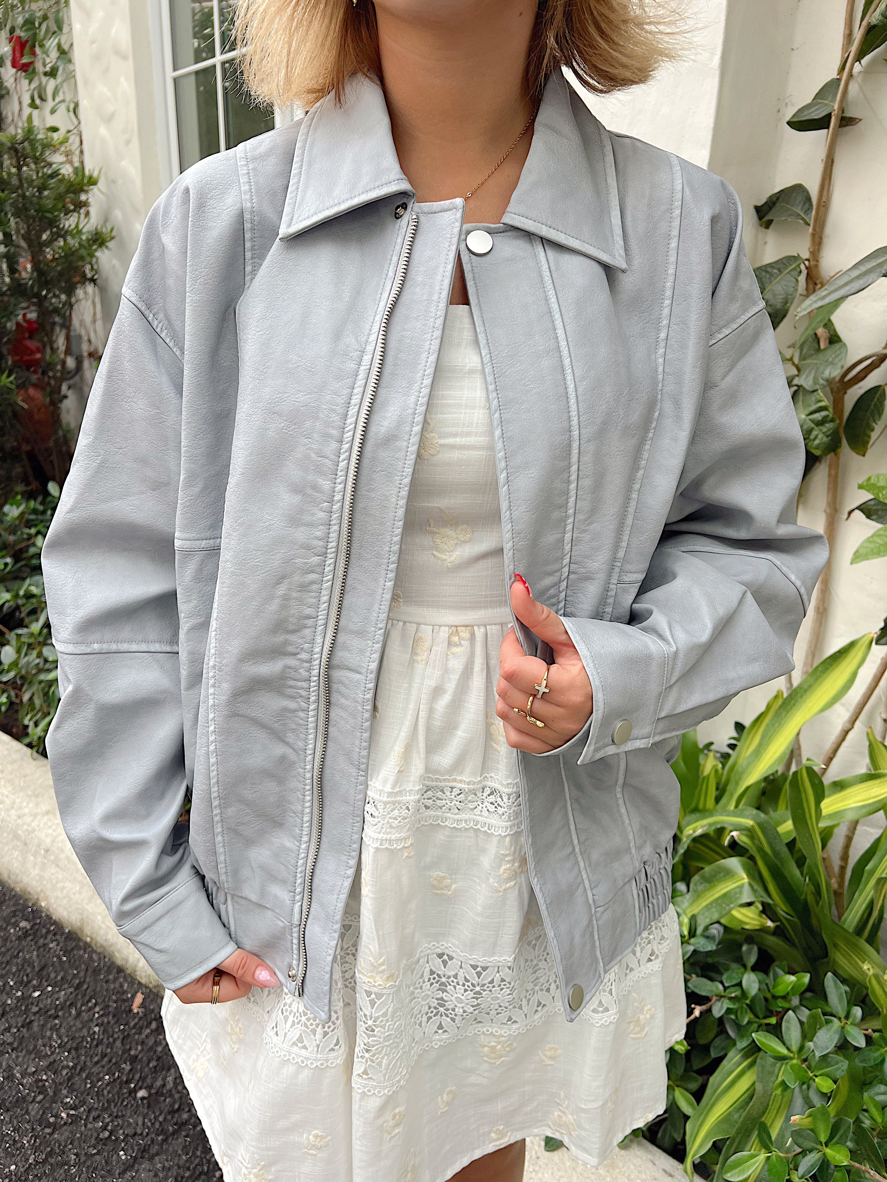 Romeo Bomber Jacket - Blue | Shop Fruitful Co.