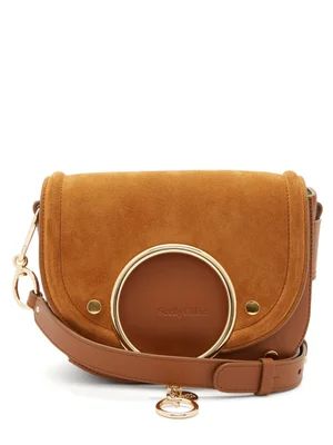 Mara small suede and leather cross-body bag | Matches (US)