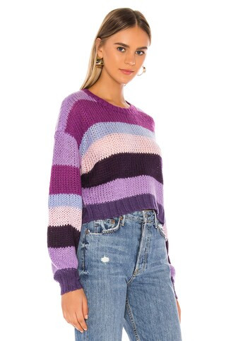 Tularosa Moon Sweater in Purple Stripe from Revolve.com | Revolve Clothing (Global)