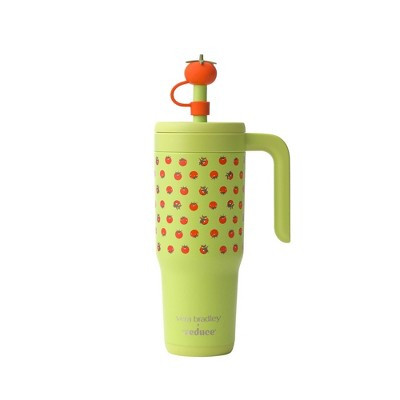 Reduce x Vera Bradley 24oz Chiller Spill Proof Stainless Steel Insulated Straw Tumbler and Topper Tiny Tomatoes | Target