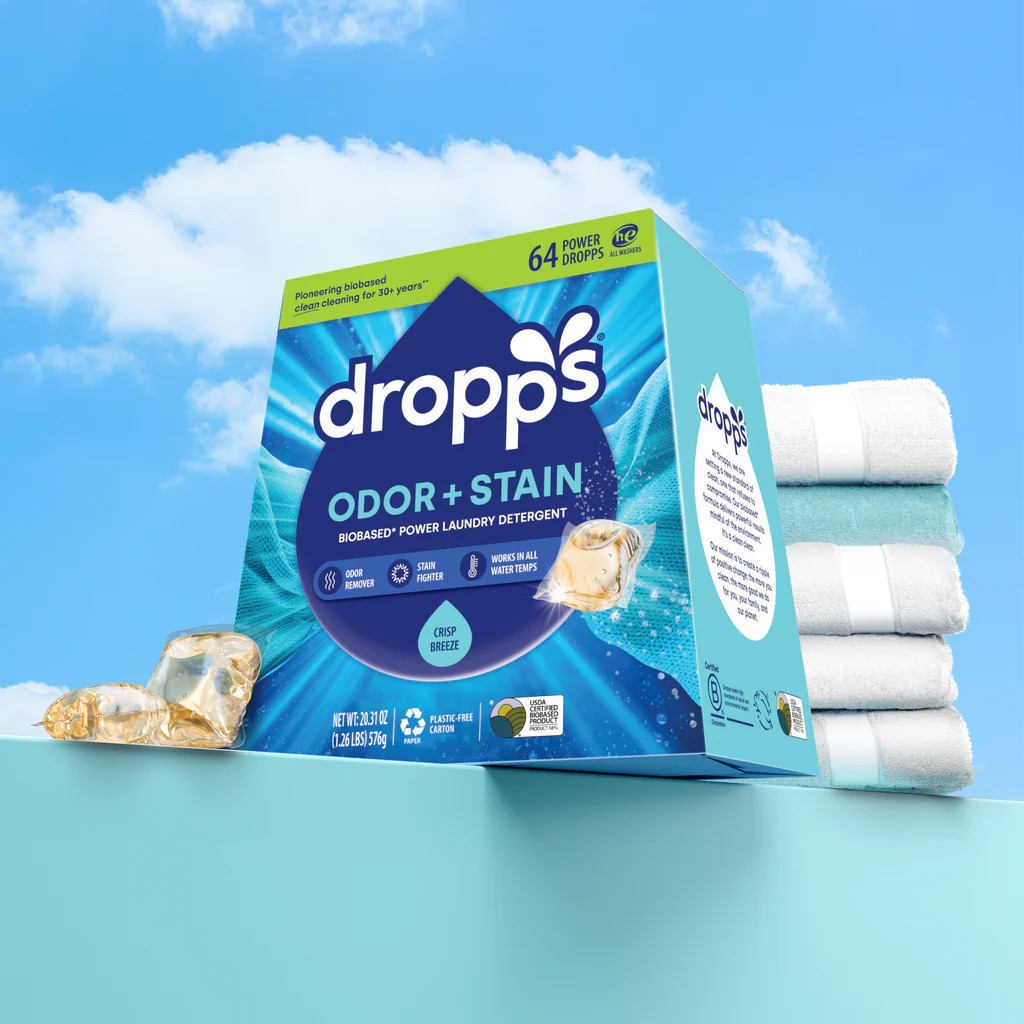 Odor & Stain Laundry Detergent Pods, Crisp Breeze | Dropps