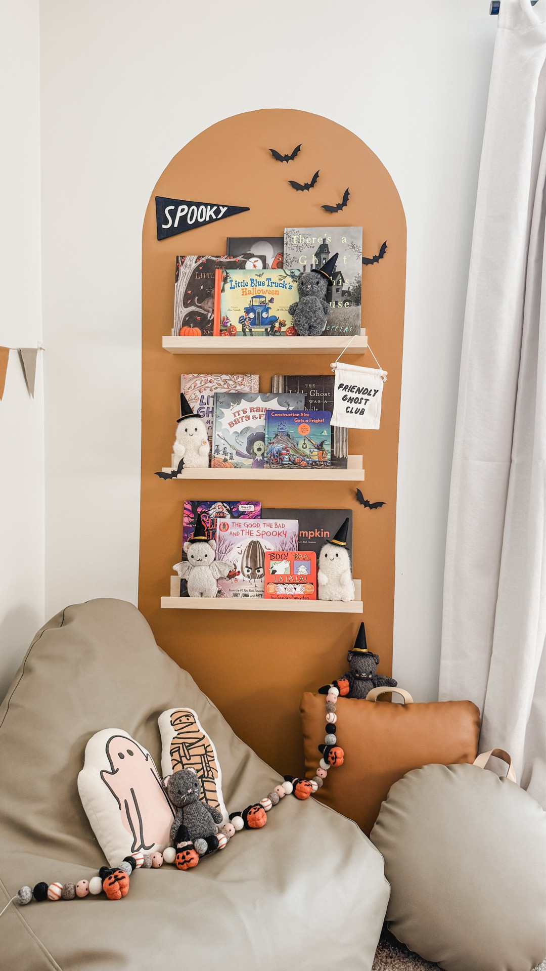 Halloween book shelf swap! I love breaking out the seasonal books for my boys and putting them on display so it feels fun and new!

#LTKKids #LTKSeasonal #LTKHalloween