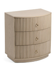 26in 3 Drawer Fluted Nightstand | Marshalls