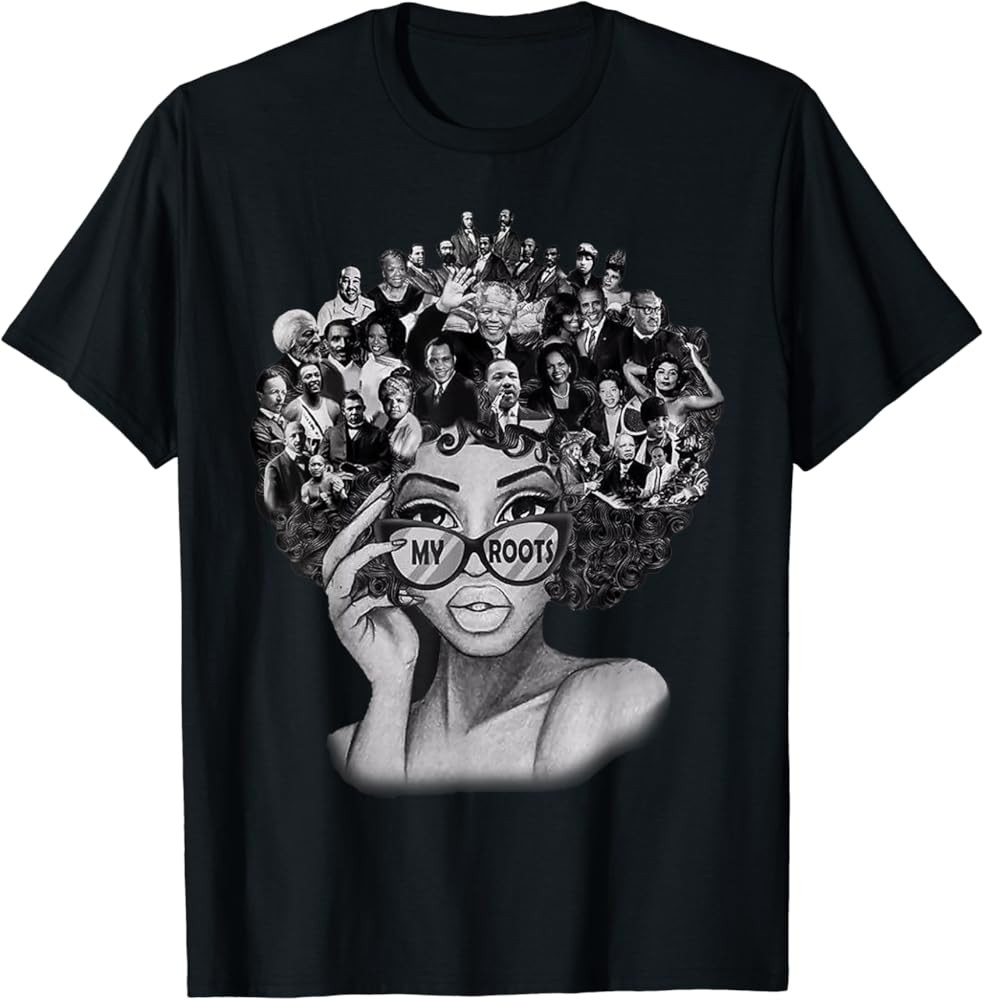 Black History Month Shirt I Love My Roots Back Powerful BLM T-Shirt | Amazon (US)
