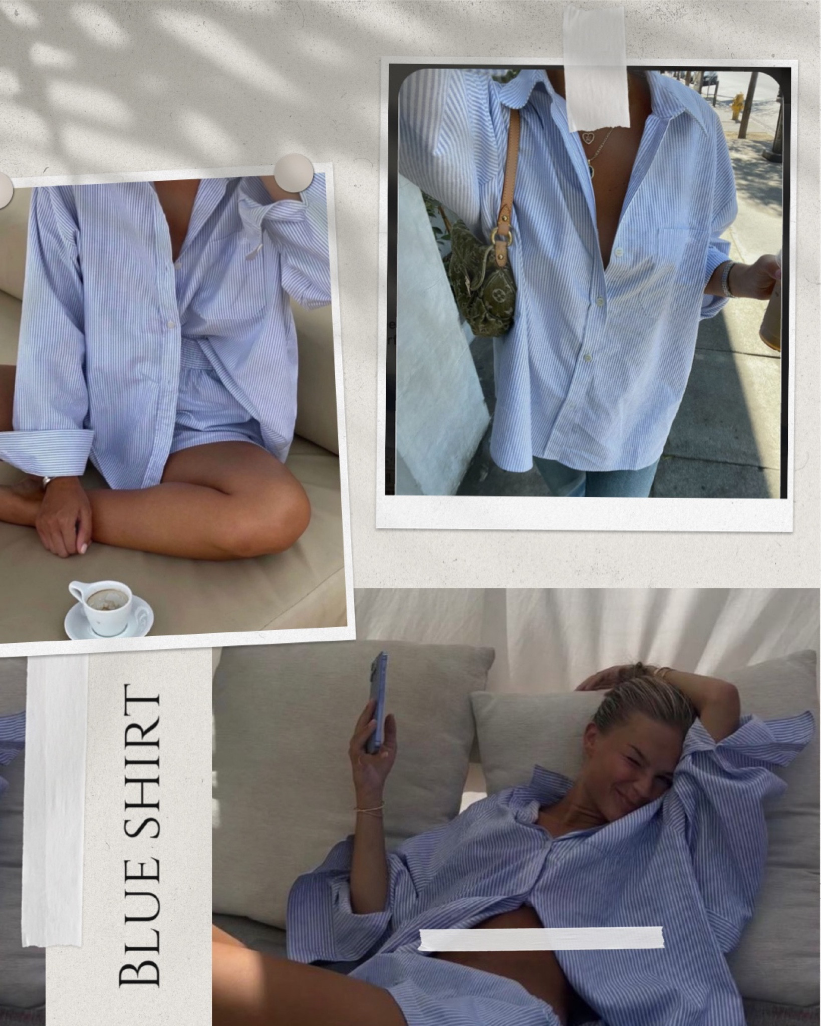 Blue striped shirt 

#LTKtravel #LTKaustralia #LTKeurope
