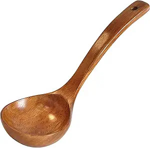 Wooden Ladle. Long Handle Ladle Utensils for Soup.Handmade for Kitchen Cookware (Ladle) | Amazon (US)