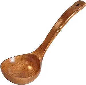 Wooden Ladle. Long Handle Ladle Utensils for Soup.Handmade for Kitchen Cookware (Ladle) | Amazon (US)