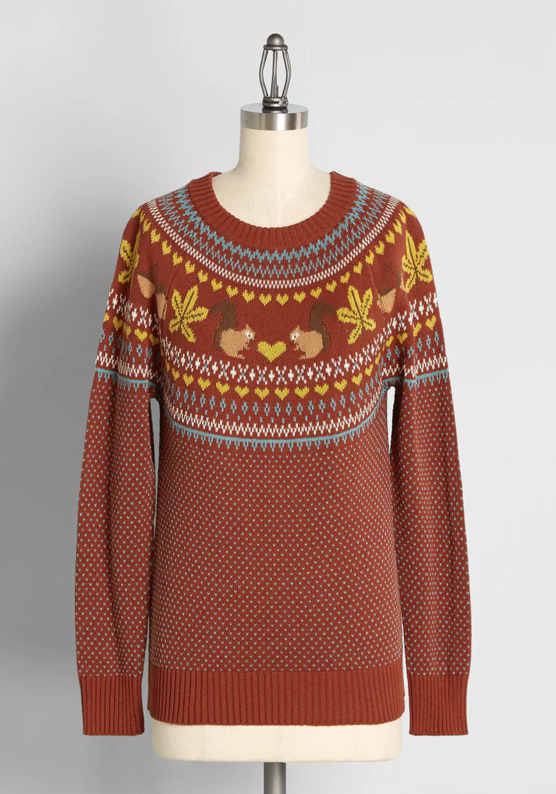 Be-leaf Me When I Say Fair Isle Sweater | ModCloth