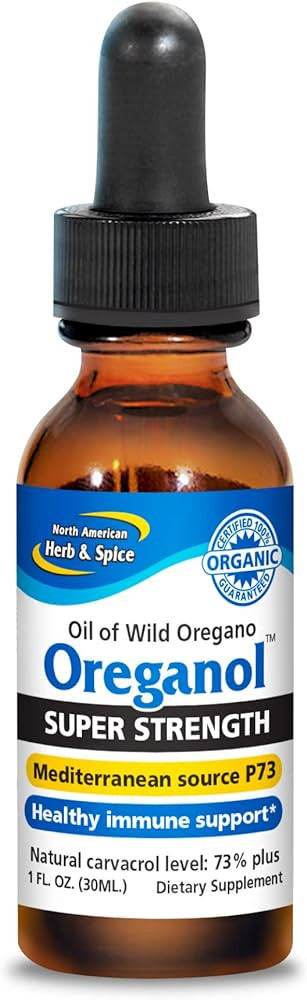 Amazon.com: NORTH AMERICAN HERB & SPICE Super Strength Oreganol P73-1 fl. oz. - Immune Support - ... | Amazon (US)