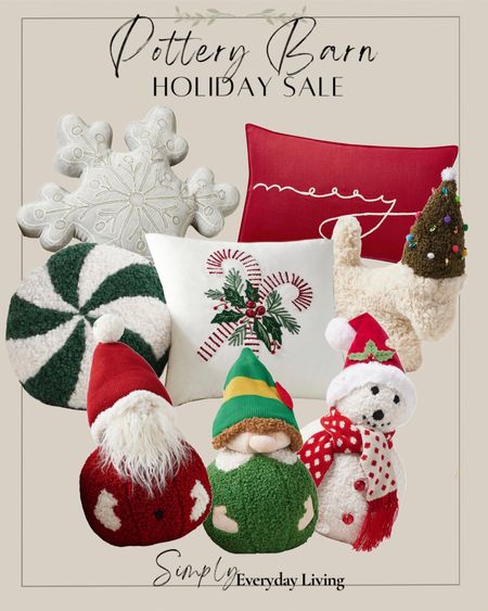 Pottery barn Festive/ Holiday Pillow Sale 

#LTKHoliday #LTKhome #LTKsalealert