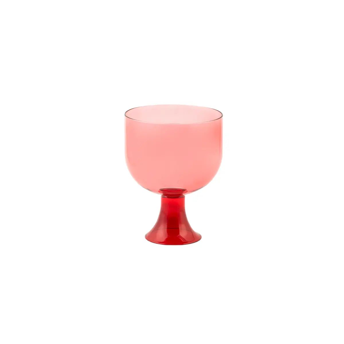 Medium Cuppino Blown Glass Cup in Red by Aldo Cibic for Paola C. | Chairish