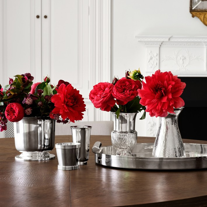 AERIN Silver Radial Cachepot | Williams-Sonoma