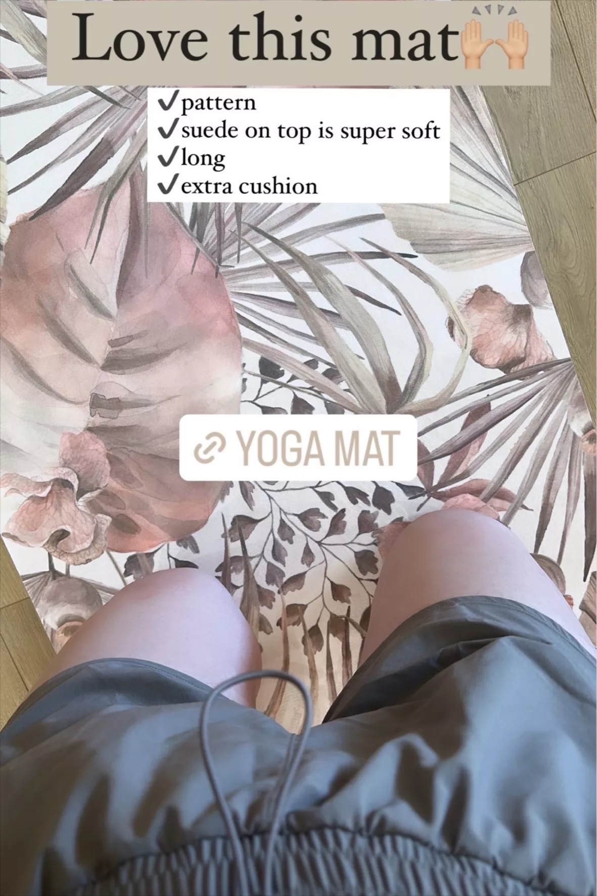  Vegan Suede Yoga Mat