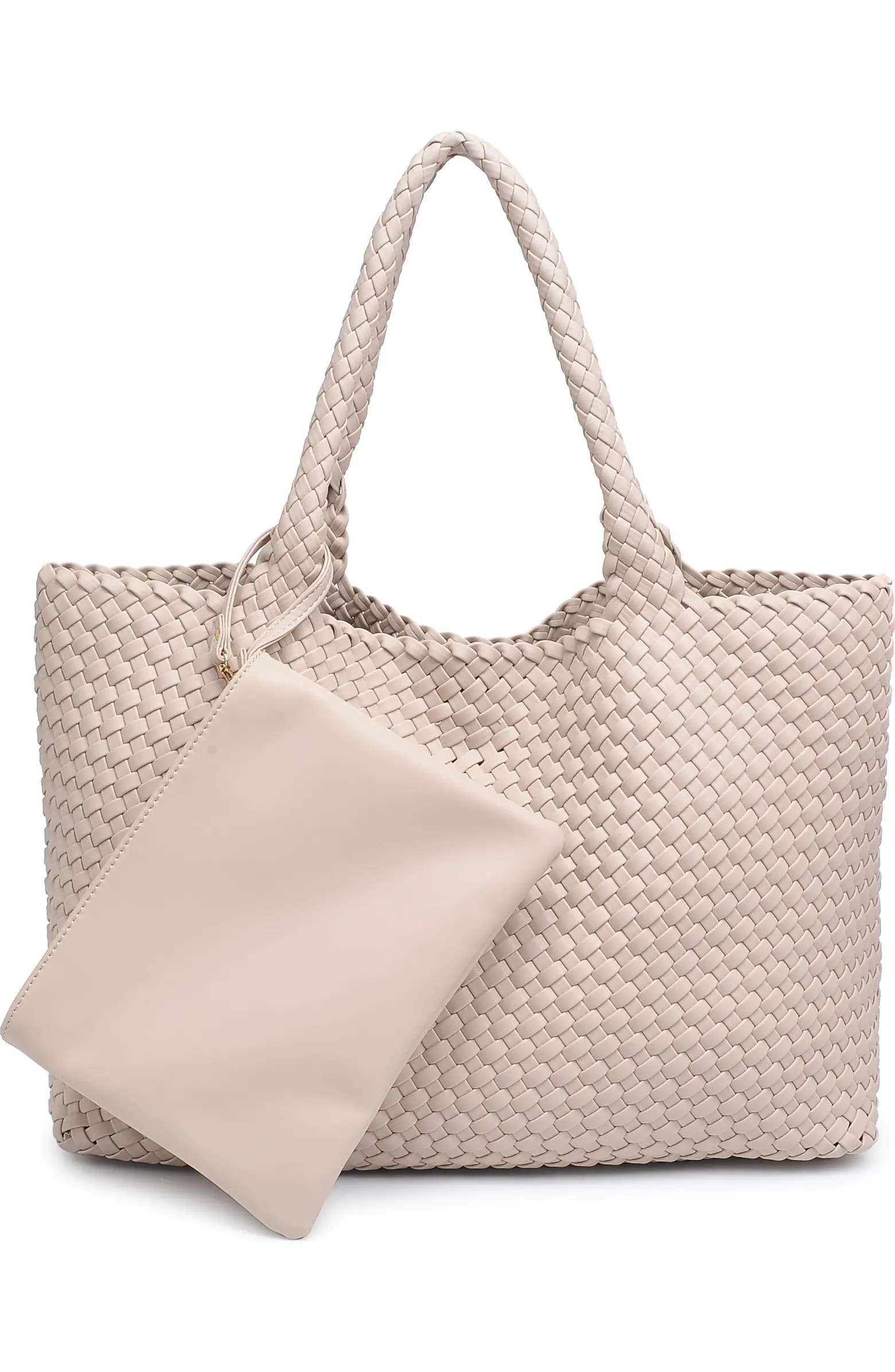 Woven Unlined Tote Bag and Pouch | Nordstrom Rack