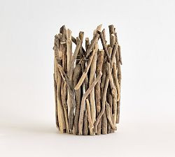 Driftwood Hurricane Candle Holder | Pottery Barn (US)