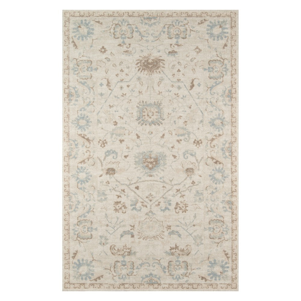 2'x3' Floral Loomed Accent Rug Beige - Momeni | Target