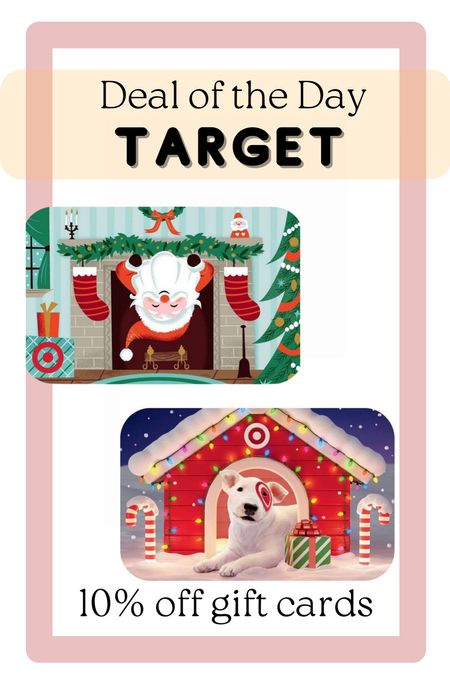 Today and tomorrow only! 10% off Target gift cards!

Target deals, Target sale 

#LTKsalealert #LTKHoliday #LTKGiftGuide