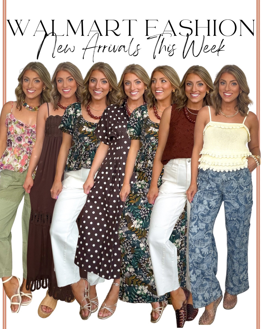 Walmart just keeps proving you don’t have to spend a fortune to find the cutest pieces. 🤎✨

This week’s new arrivals are full of pieces that look so much more expensive than they actually are! From effortless everyday basics and wide leg pants to pretty dresses, matching sets, and vacation-ready outfits, these are the Walmart fashion finds I’m adding straight to my closet. And can we just talk about the new denim finds?! I have a feeling we’re in for the best denim season YET! Several great new styles ☺️

I love finding affordable pieces that can easily be styled for everyday, work, brunch, vacations, date nights, and everything in between. These new arrivals are some of my favorite Walmart fashion finds yet!

Which outfit do you like best? 🤍

#walmart #walmartfashion #walmartfinds #walmartstyle #walmartnewarrivals #affordablefashion #affordablestyle #budgetfriendlyfashion #summerfashion #falltransitionstyle #everydaystyle #momstyle #casualstyle #outfitideas #ootdinspo #styleinspo #fashionfinds #widelegpants #maxidress #matchingsets #capsulewardrobe #lookforless #womenwithstyle #fashionover30 #wearablefashion #trendingfashion #everydayoutfits #closetinspo #styleonabudget #fashionreels

#LTKootd #LTKPetite