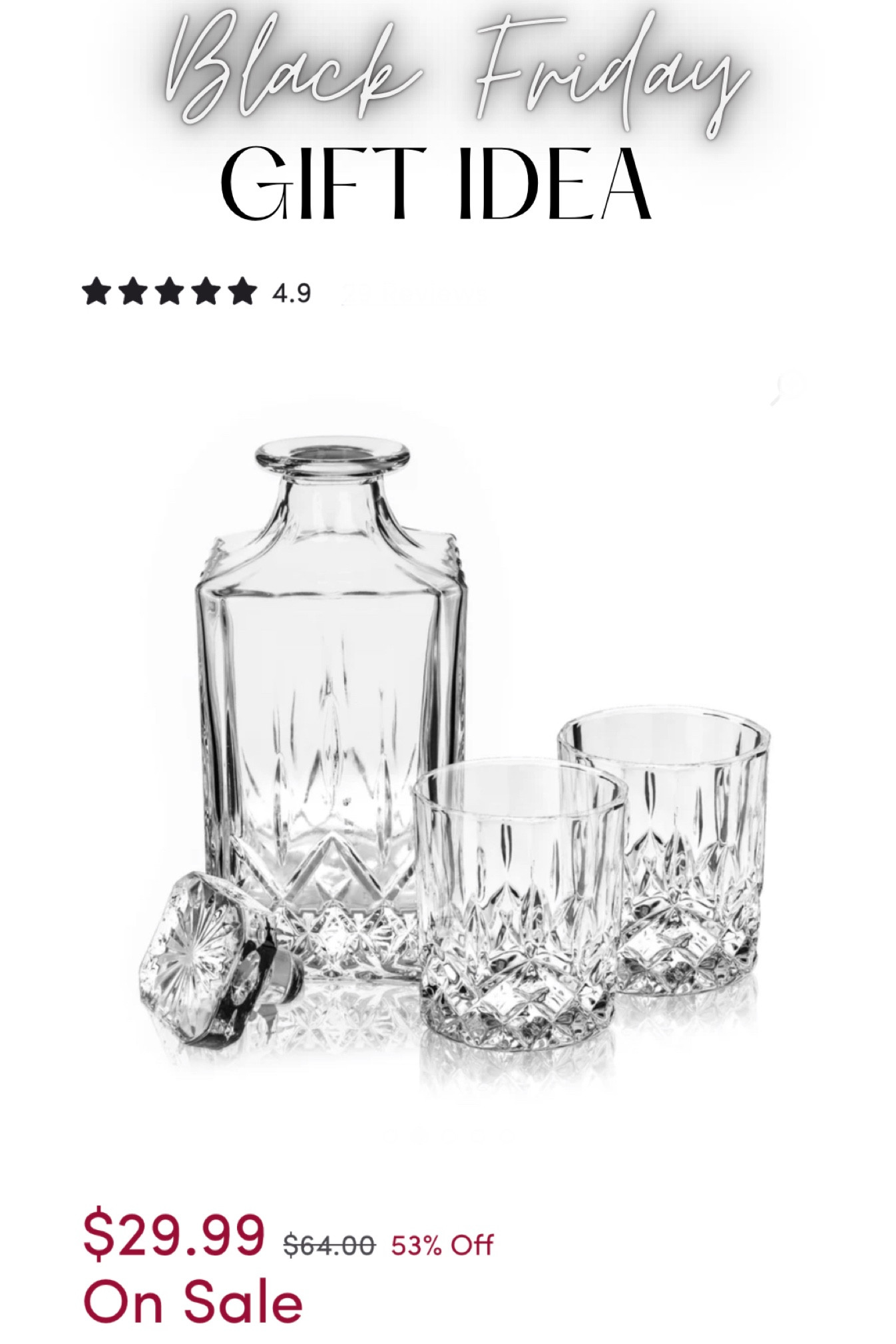 Whiskey decanter set over half off! 
Gift guide for him
Gift idea for the guys 

#LTKCyberweek #LTKGiftGuide #LTKmens