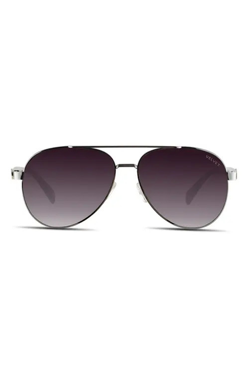 Velvet Eyewear Bonnie Sunglasses in Silver Grey at Nordstrom | Nordstrom