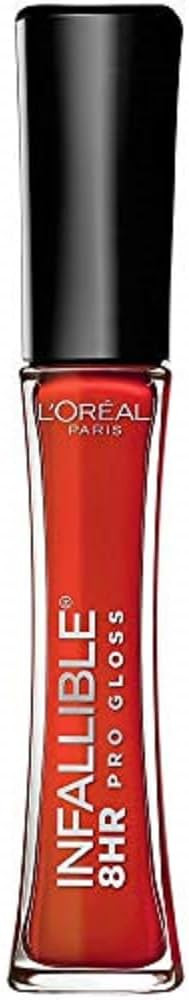 L’Oreal Paris Makeup Infallible 8 Hour Hydrating Lip Gloss, Fiery, 0.21 Fl Oz | Amazon (US)