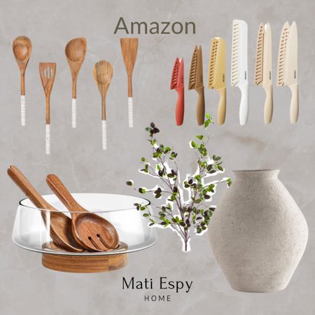 Amazon Home Finds Salad bowl vase stems knives Kitchen Accessories Spring Decor 

#LTKfindsunder100 #LTKfindsunder50 #LTKhome