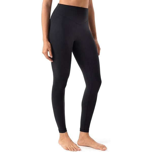 YUNOGA HugMotion No Front Seam Leggings for Women with Pockets - 25 Inches High Waisted Buttery S... | Amazon (US)