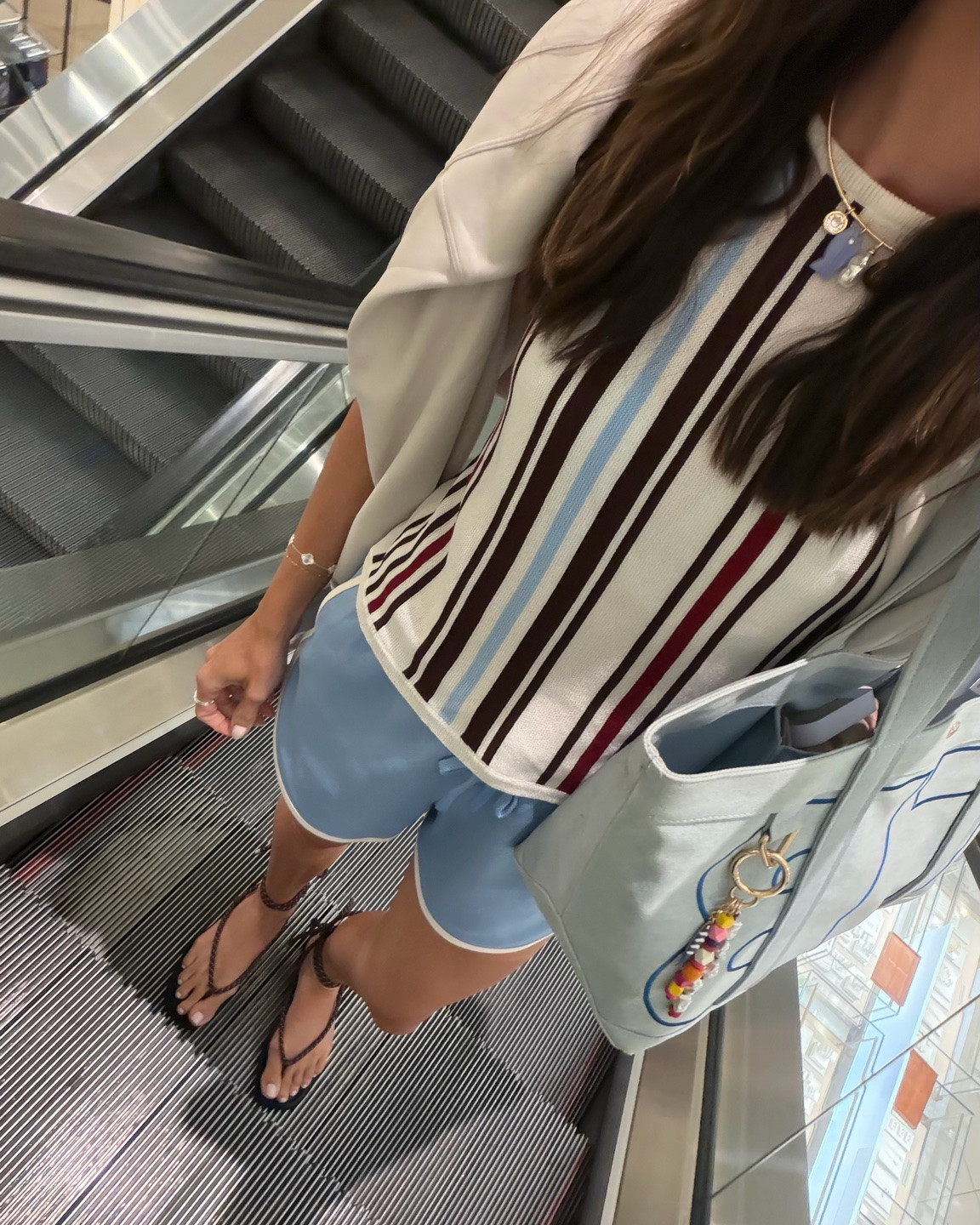 Sized down 1 in tank (XS) size down if between
Track shorts: true to size (S) 
Wrap sandals: tts 

Heatwave outfit / hot weather mom outfit / casual chic summer looks / Mall outfit ideas

#LTKootd #LTKSeasonal #LTKmomlife