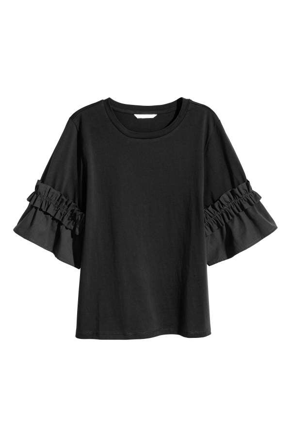 Top with Ruffled Sleeves | H&M (US)
