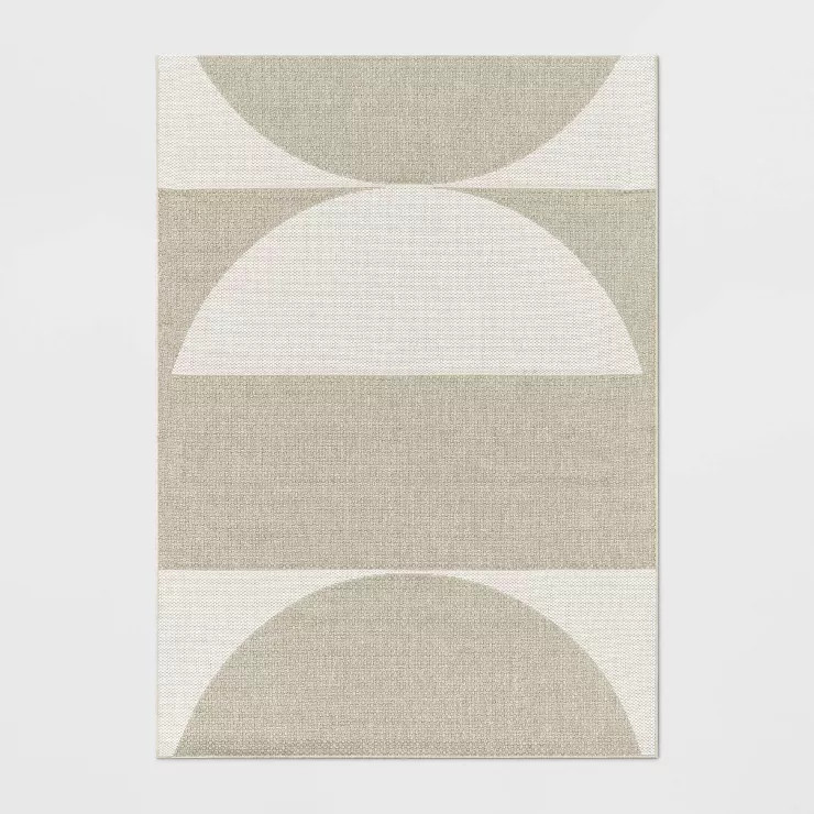 Grace Geo Circle Indoor/Outdoor Rug - Tan - Project 62™ | Target