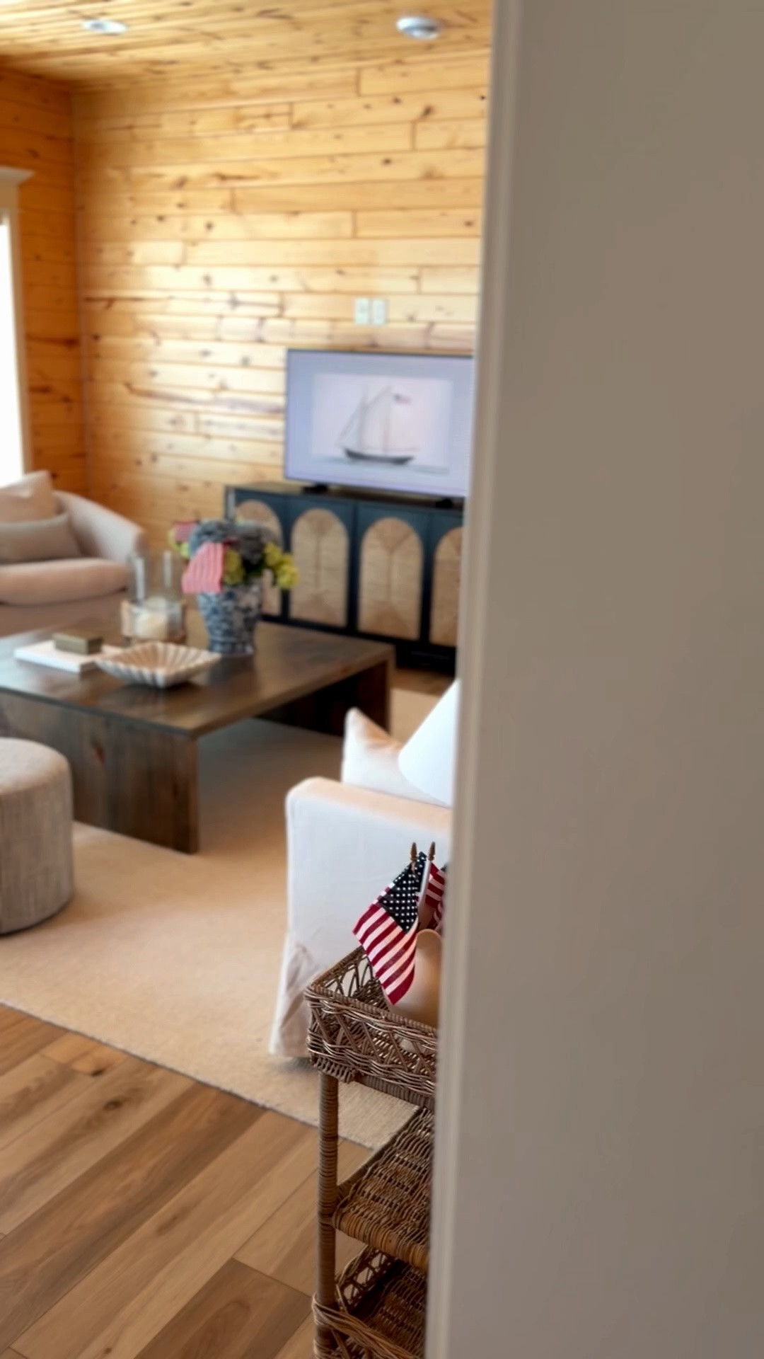 Shop our lake cabin living room 🤍

#LTKSeasonal #LTKHome #LTKSaleAlert