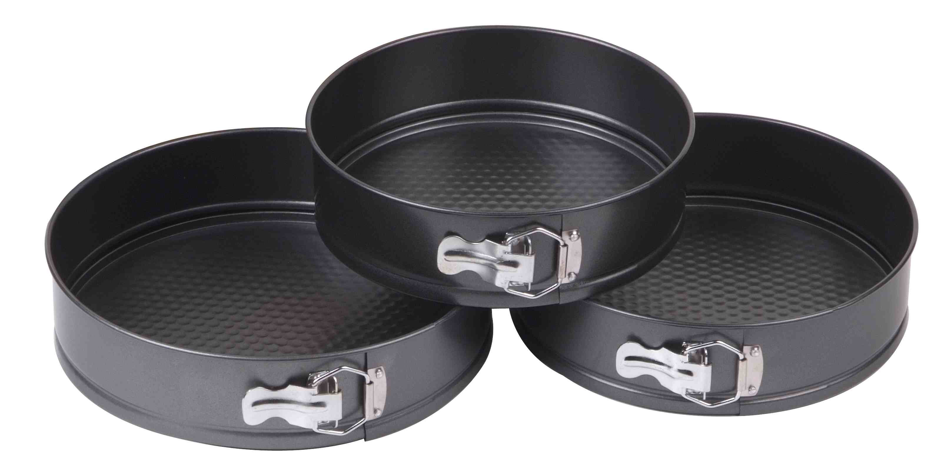 Mainstays 8", 9", 10" Round Nonstick Carbon Steel Springform Cake Pans, Gray, Set of 3 | Walmart (US)