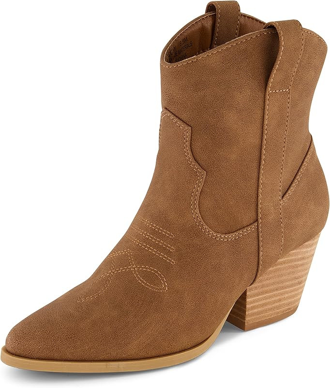 CUSHIONAIRE Women's Rocky Western boot with stitch detailing and Memory Foam padding, Wide Widths Av | Amazon (US)