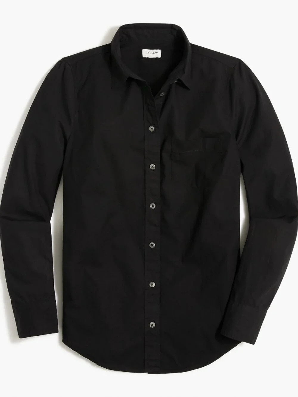 NWT J. Crew Size Medium Black Button Up 100% Cotton Poplin Signature Fit Shirt | Poshmark