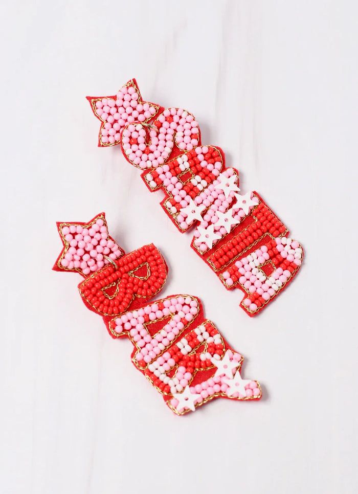 Santa Baby Pink Multi Earring | Caroline Hill