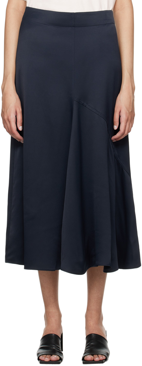 Studio Nicholson Black Naye Midi Skirt | SSENSE
