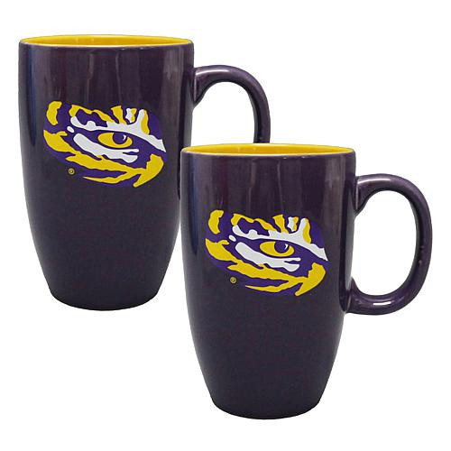 The Memory Company Official College Team 20oz Ceramic Mug 2pk- Louisiana State University | HSN