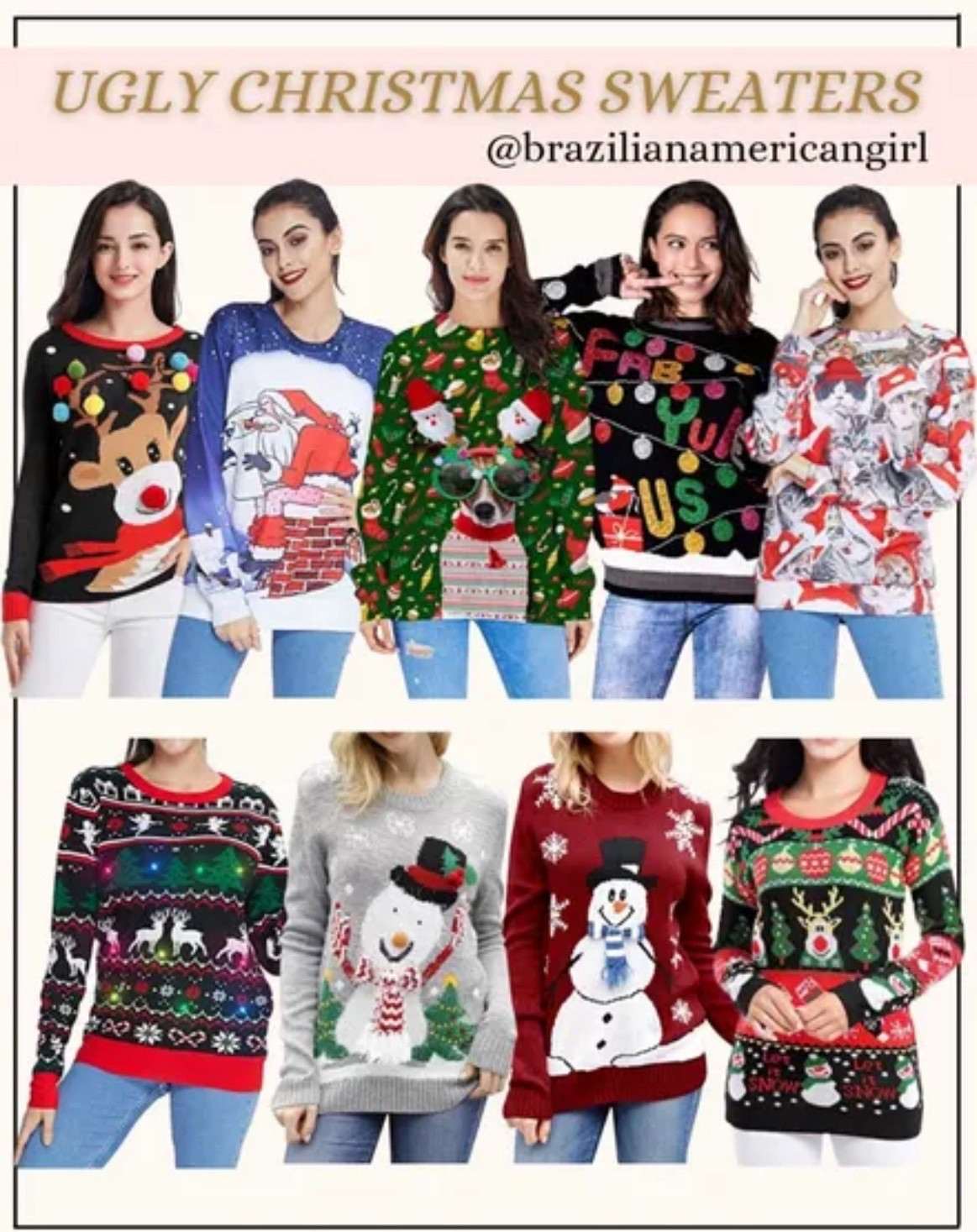 Ugly Christmas Sweaters
#LTKootd #LTKHoliday #LTKSeasonal