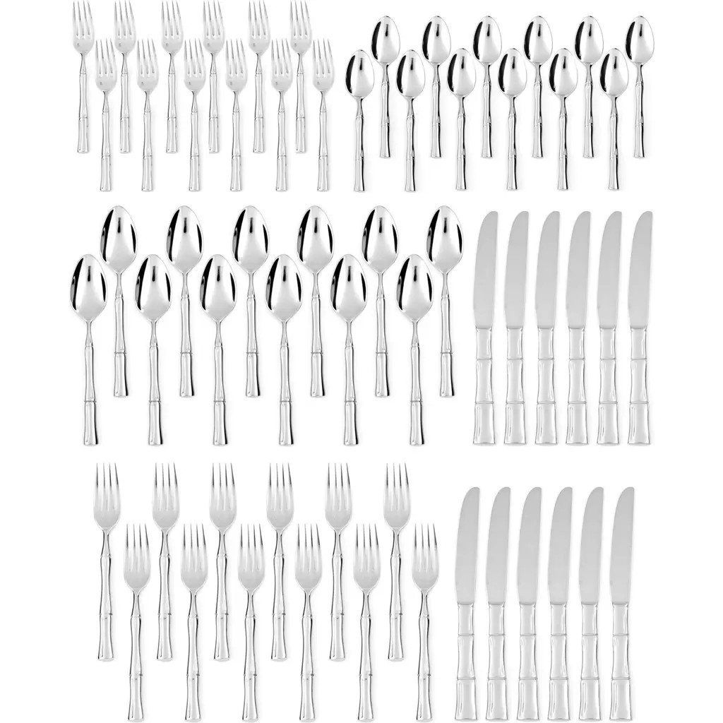 Fortessa Royal Pacific 60-Piece Flatware Set in Silver at Nordstrom | Nordstrom