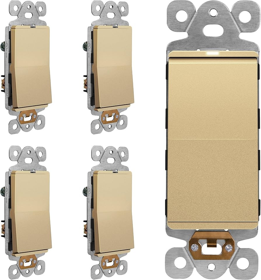 LIDER Minimalist Design Matte Finish Lighted Decorator Switch, Frameless Paddle Light Switch with... | Amazon (US)