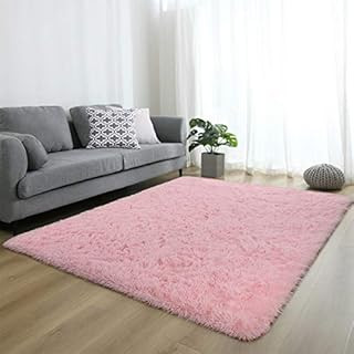 YOH Modern Fluffy Area Rug for Bedroom Living Room Ultra Soft Shag Fur Rug Floor Carpet Girls Kid... | Amazon (US)