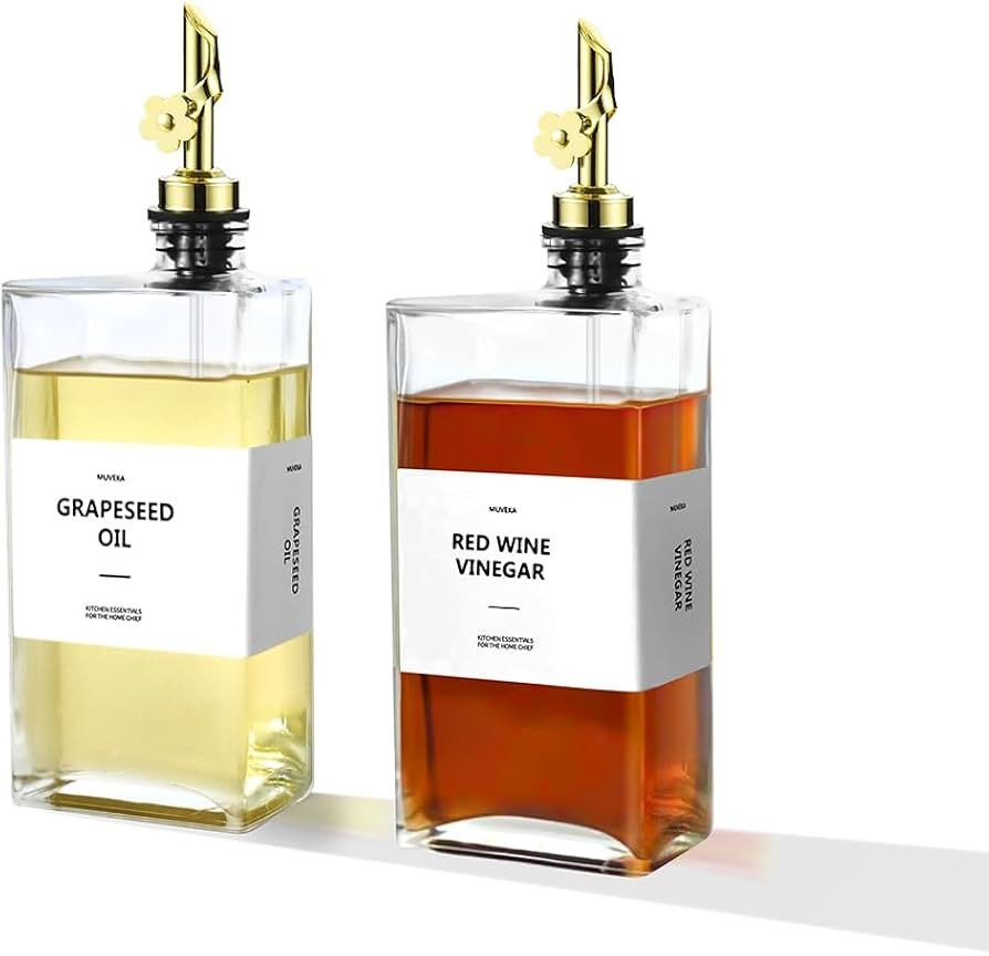 Olive Oil Dispenser Bottle for Kitchen, 16.9 oz/ 500 ml Vinegar Dispenser, Cooking Oil Dispenser ... | Amazon (US)