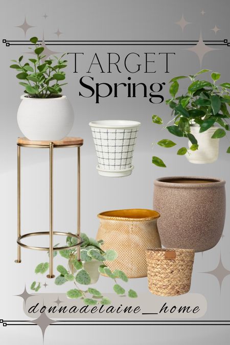 Affordable planters and faux plants at Target. 
A perfect touch of Spring! 
Home decor, budget friendly 

#LTKhome