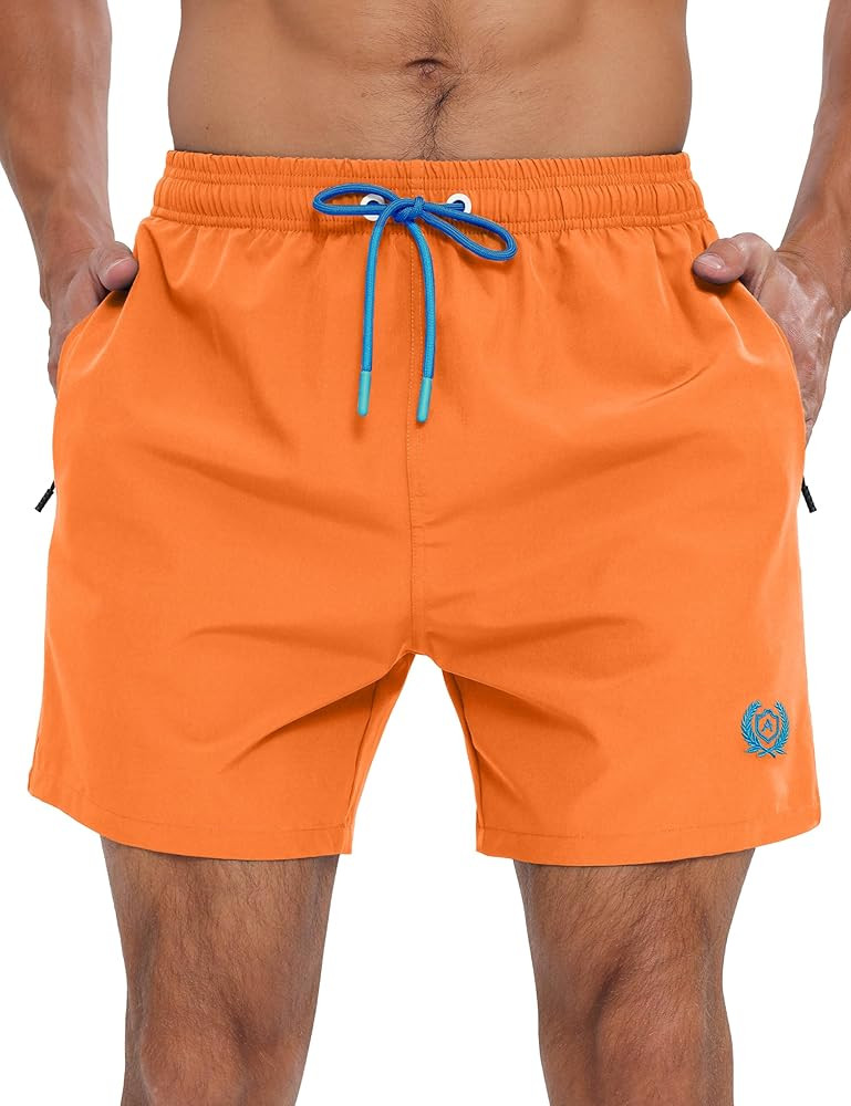 APTRO Mens Swim Trunks 5 inch Board Shorts Quick Dry Bathing Suits with Mesh Lining Beach Swim Sh... | Amazon (US)