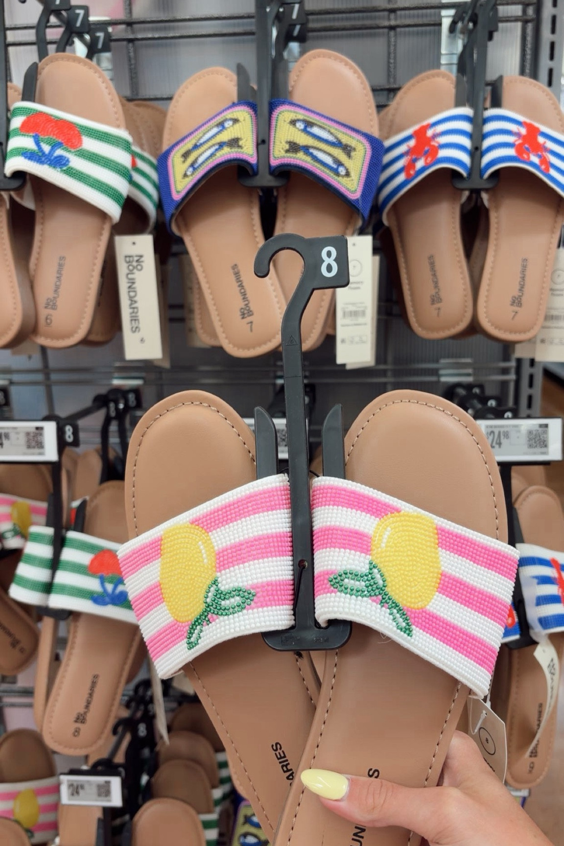 the CUTEST beaded sandals from walmart!! 4 different styles and colors of stripes to choose from. these are so bold and bright, perfect to slip on this summer. everything beaded is in right now, for good reason it is all adorable!! grab these for the pool, a night out, or any occasion you outfit needs a little pop of color. the lobster ones are my fav, but it’s hard to choose out of all these cute choices. if you need a new pair of summer sandals you know where to look!! don’t sleep on walmart 

#ltkwalmart #walmartfinds #sandals #summerstyle #beadedsandals #beadtrend #beachstyle #summersandal #sandalinspo

#LTKdayinmylife #LTKU #LTKootd
