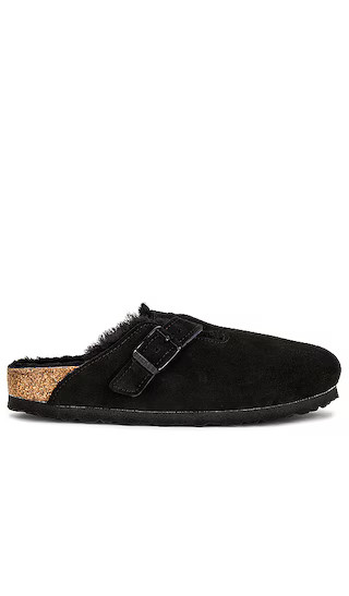 Boston Shearling Clog in Black | Revolve Clothing (Global)
