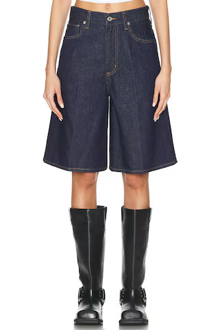 AGOLDE Nolan Short in Denim-Dark | FWRD 