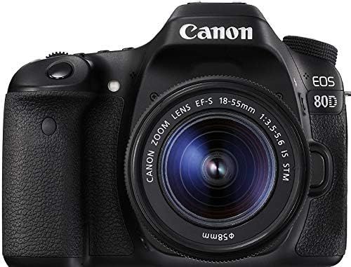 Canon Digital SLR Camera Body [EOS 80D] with EF-S 18-55mm f/3.5-5.6 Image Stabilization STM Lens ... | Amazon (US)