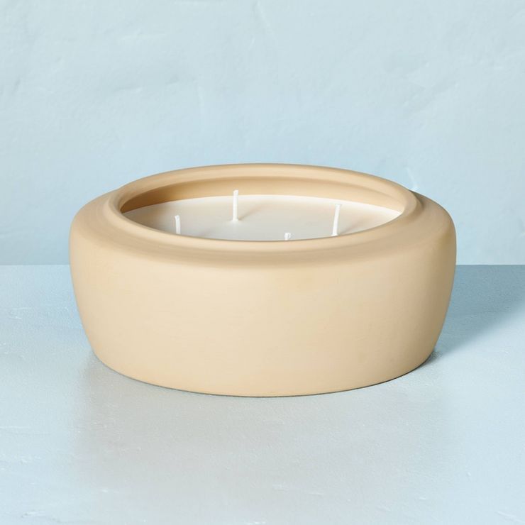 Colored Ceramic Sunkissed Ginger Jar Candle Tan - Hearth & Hand™ with Magnolia | Target